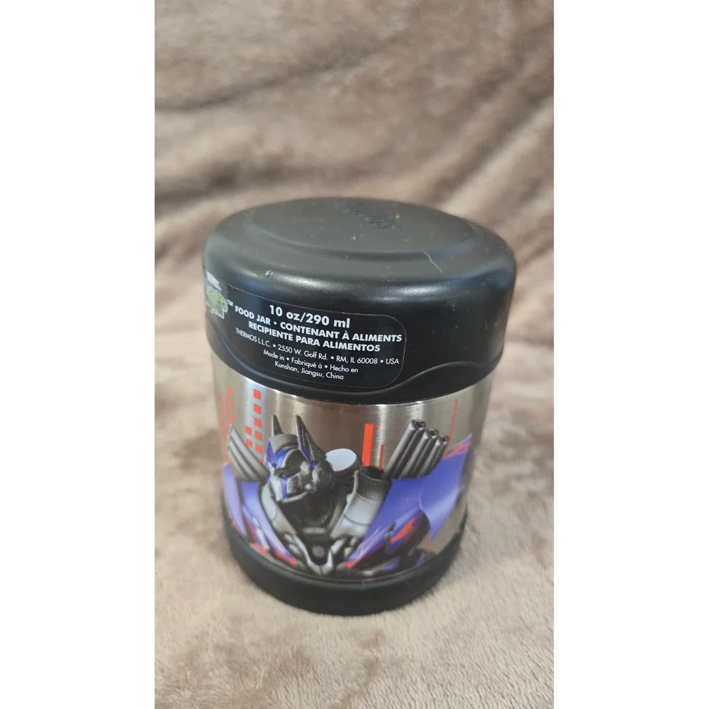 Transformers Funtainer Food‎ Jar 10 oz Insulated Stainless Steel Kids Lunch